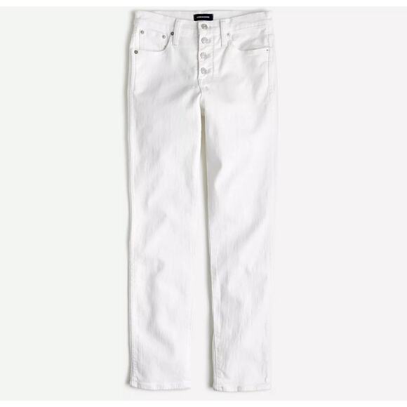 NWT J.Crew Vintage Straight Buttonfly Jean In White Size 32 Tall - Picture 4 of 8
